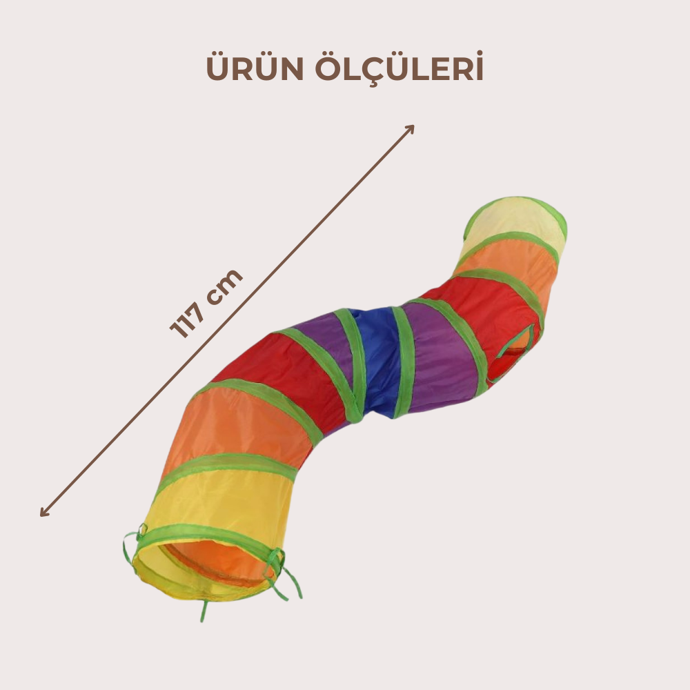PatiKöşk™ Kedi Oyun Tüneli 117 cm (Ürün Kodu: PK 145)