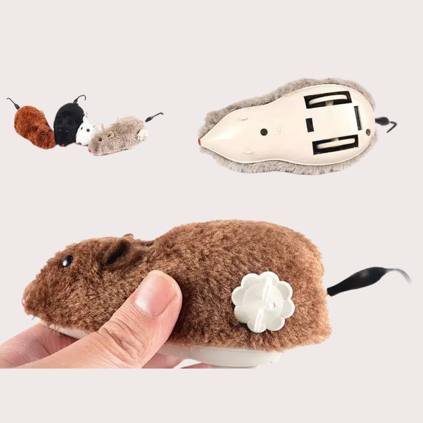 PatiKöşk™ Kurmalı Fare Kedi Eğitim Oyuncağı