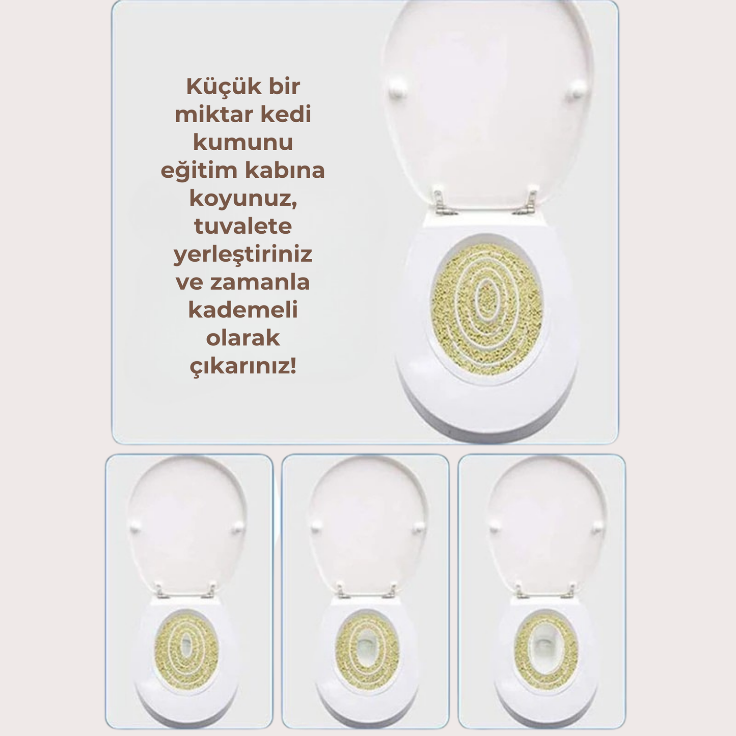 PatiKöşk™ CitiKitty Kedi Tuvalet Eğitim Seti