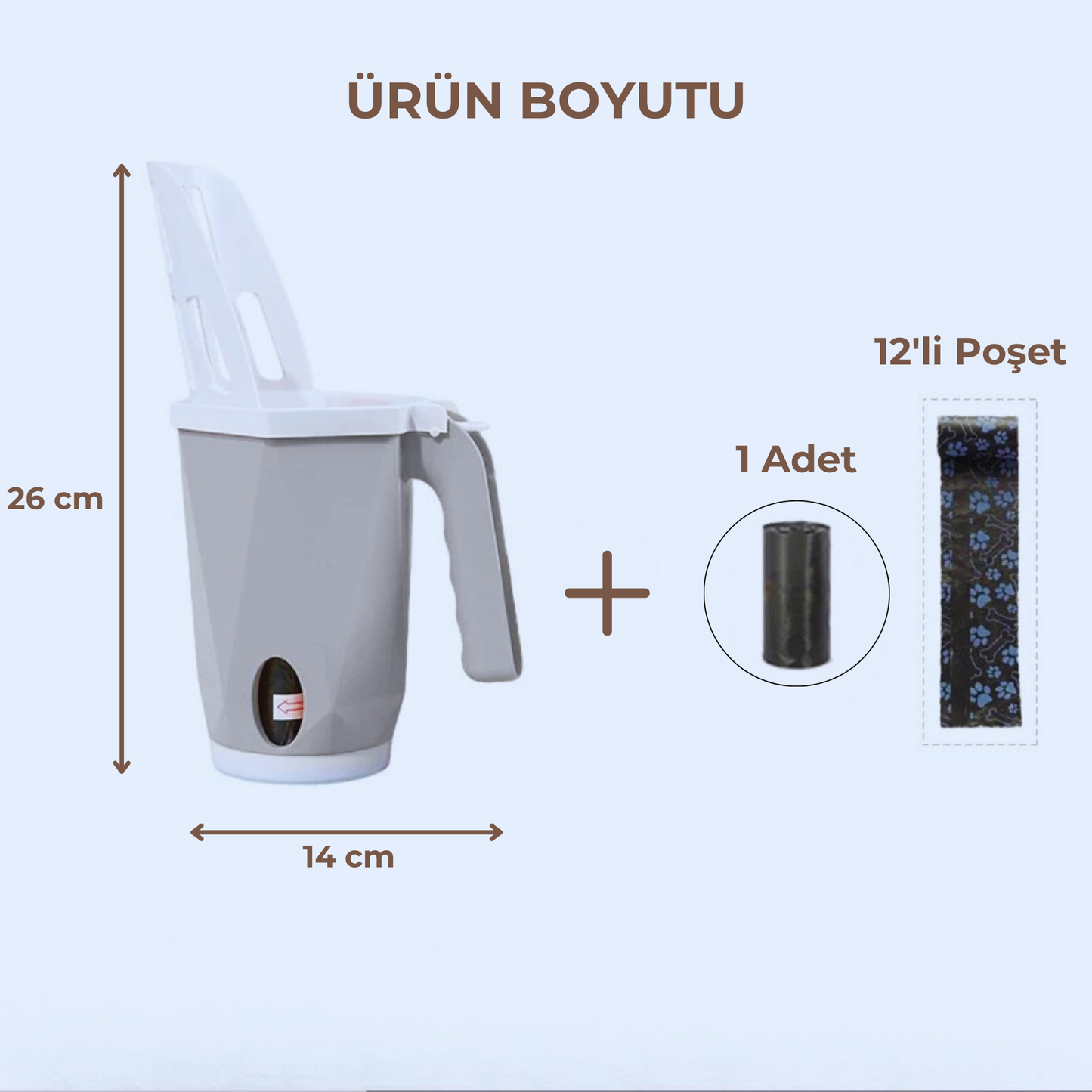 PatiKöşk™ Elekli Evcil Hayvan Kum Küreği