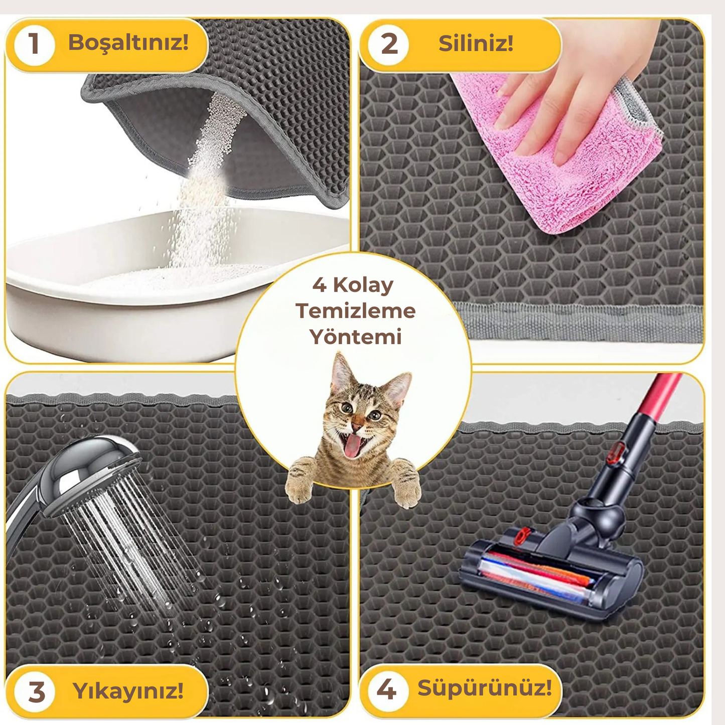 PatiKöşk™ Kedi Tuvalet Önü Paspası