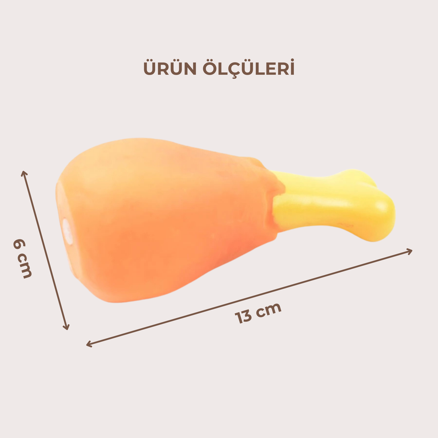 PatiKöşk™ Köpekler İçin Sesli Oyuncak Tavuk Butu (Ürün Kodu: PK 115)