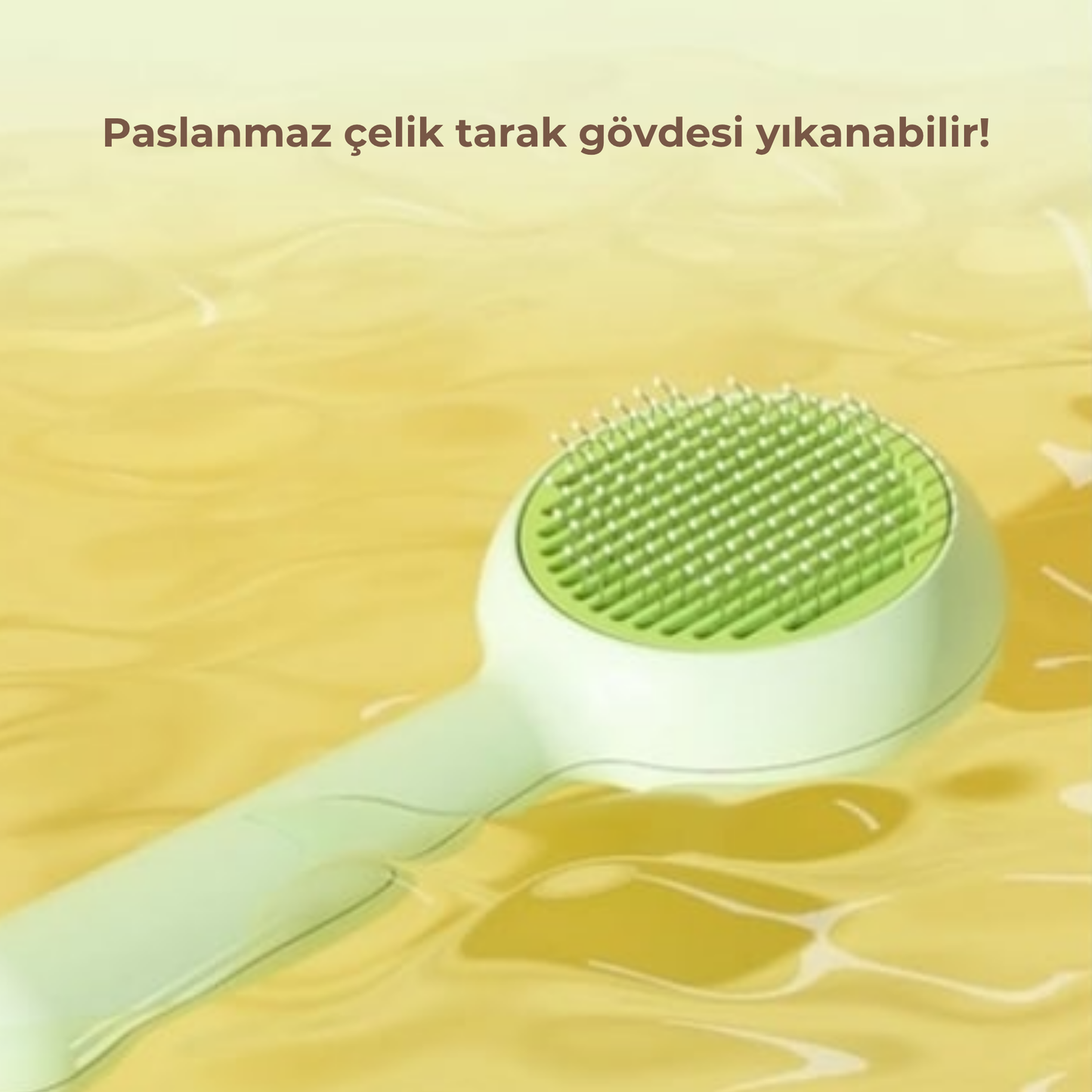 PatiKöşk™ Evcil Hayvan Yuvarlak Basmalı Tarak
