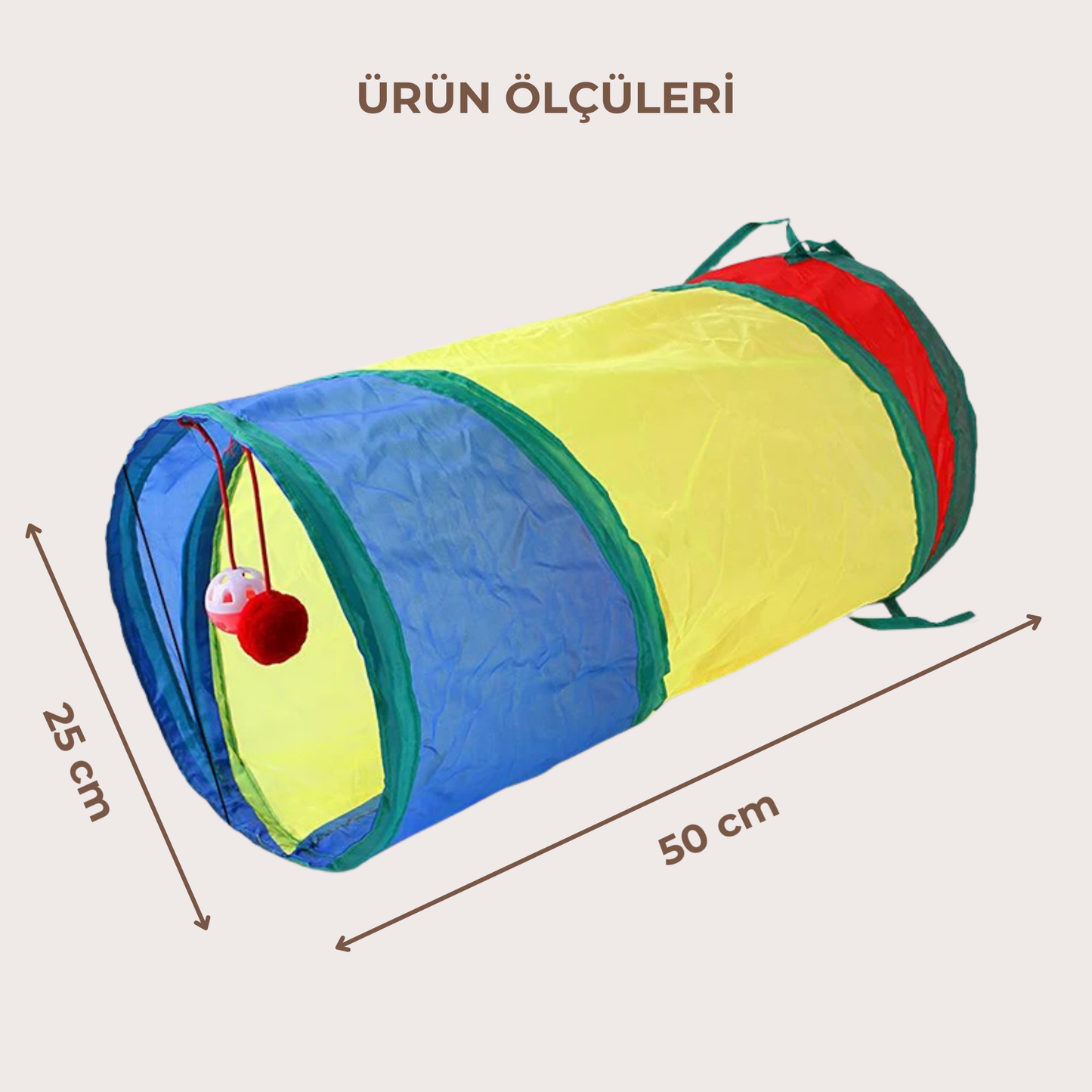 PatiKöşk™ Kedi Oyun Tüneli (Ürün Kodu: PK 116)