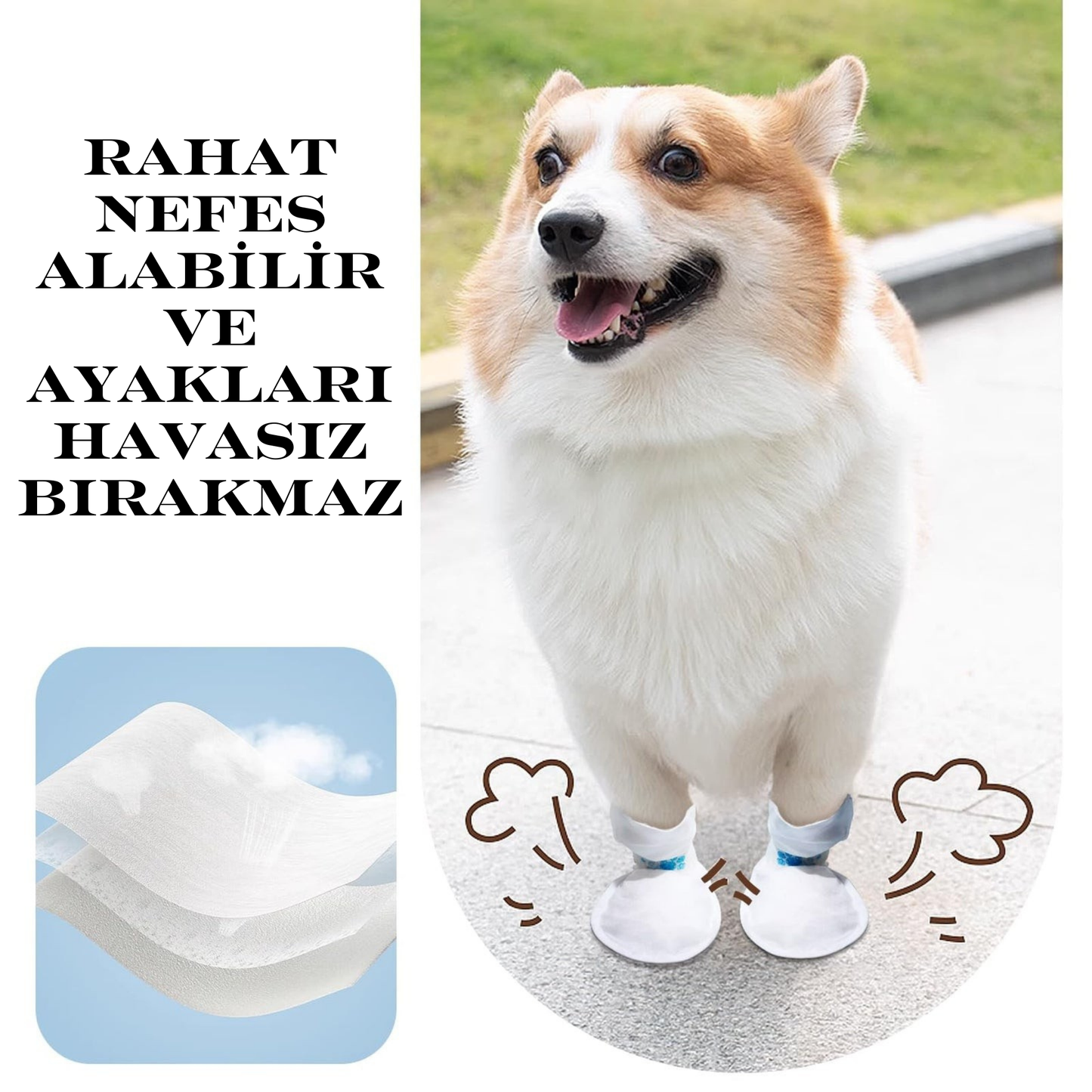 PatiKöşk™ Su Geçirmez Pati Koruyucu Ayak Kılıfları 3'lü Paket Toplam 60 Adet
