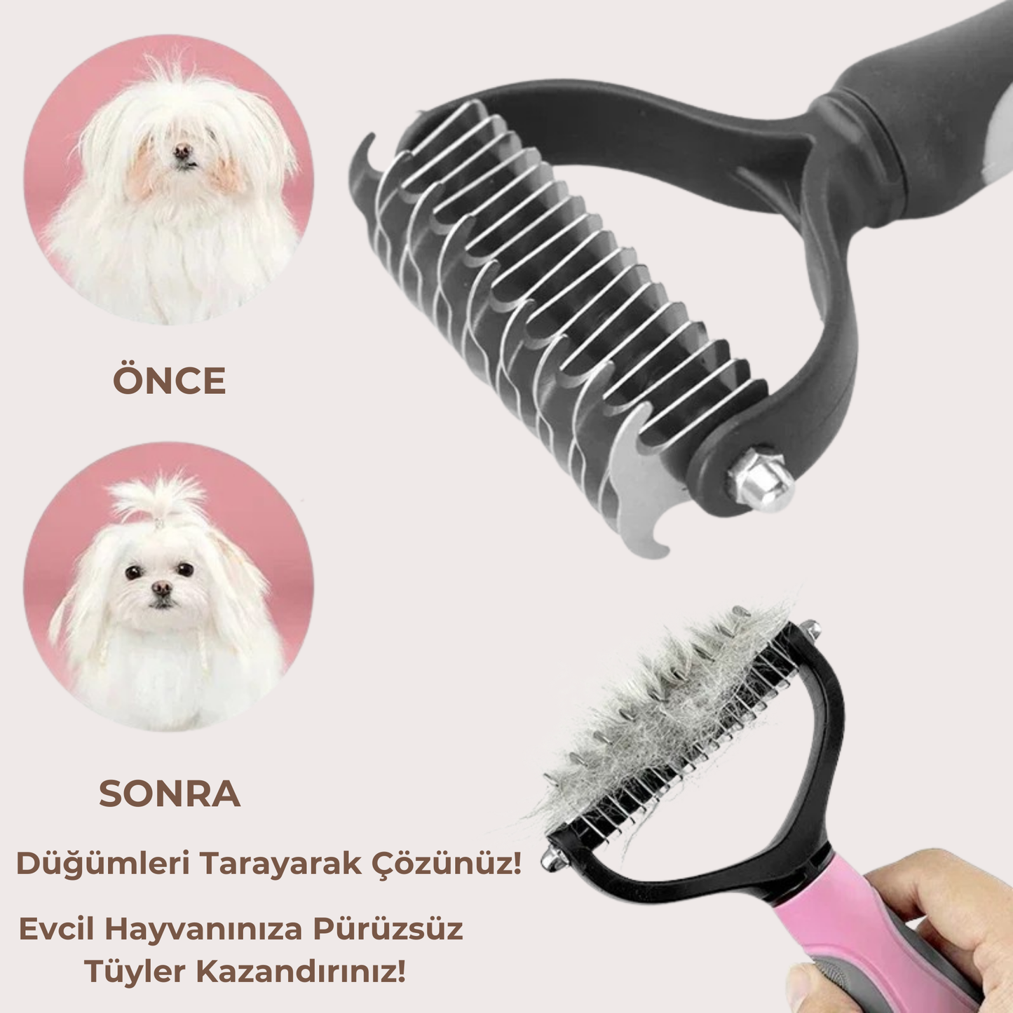 PatiKöşk™ Evcil Hayvan Kıtık Açıcı Tarak