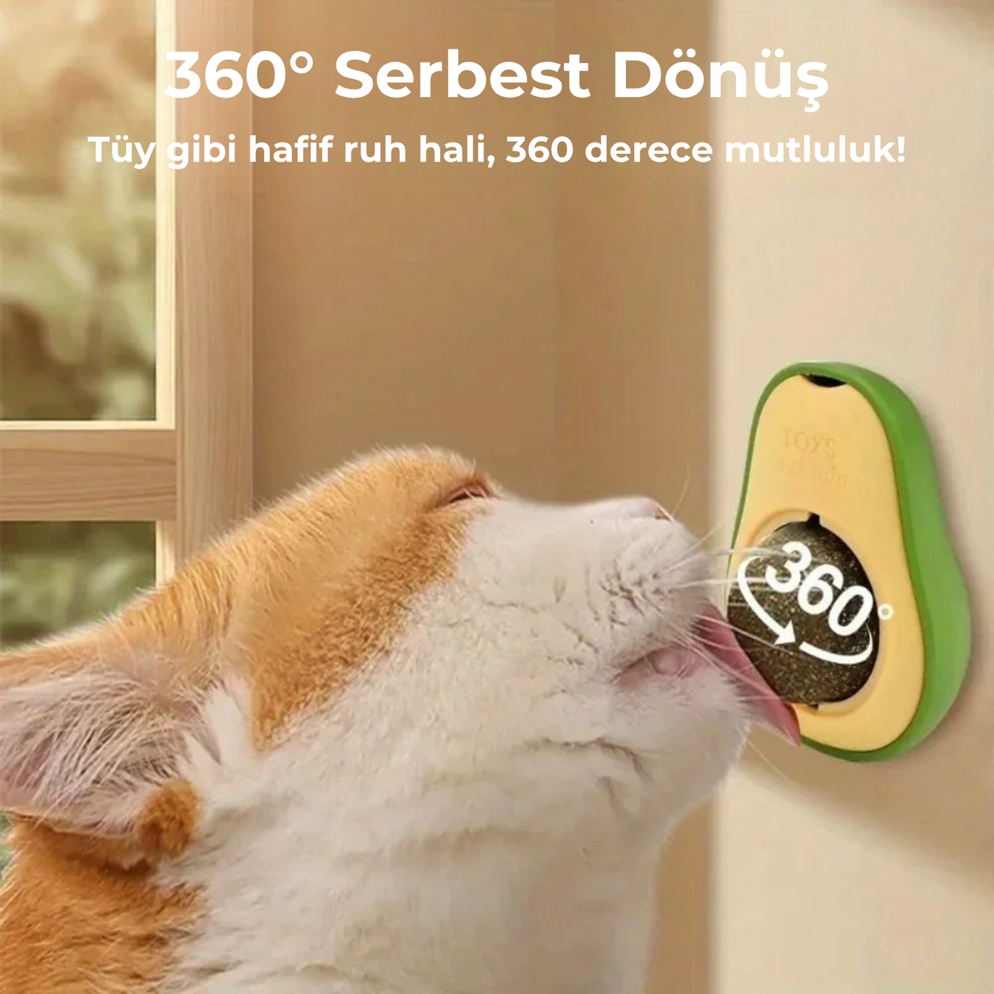 PatiKöşk™ Kedi Nanesi Avokado Oyun Topu