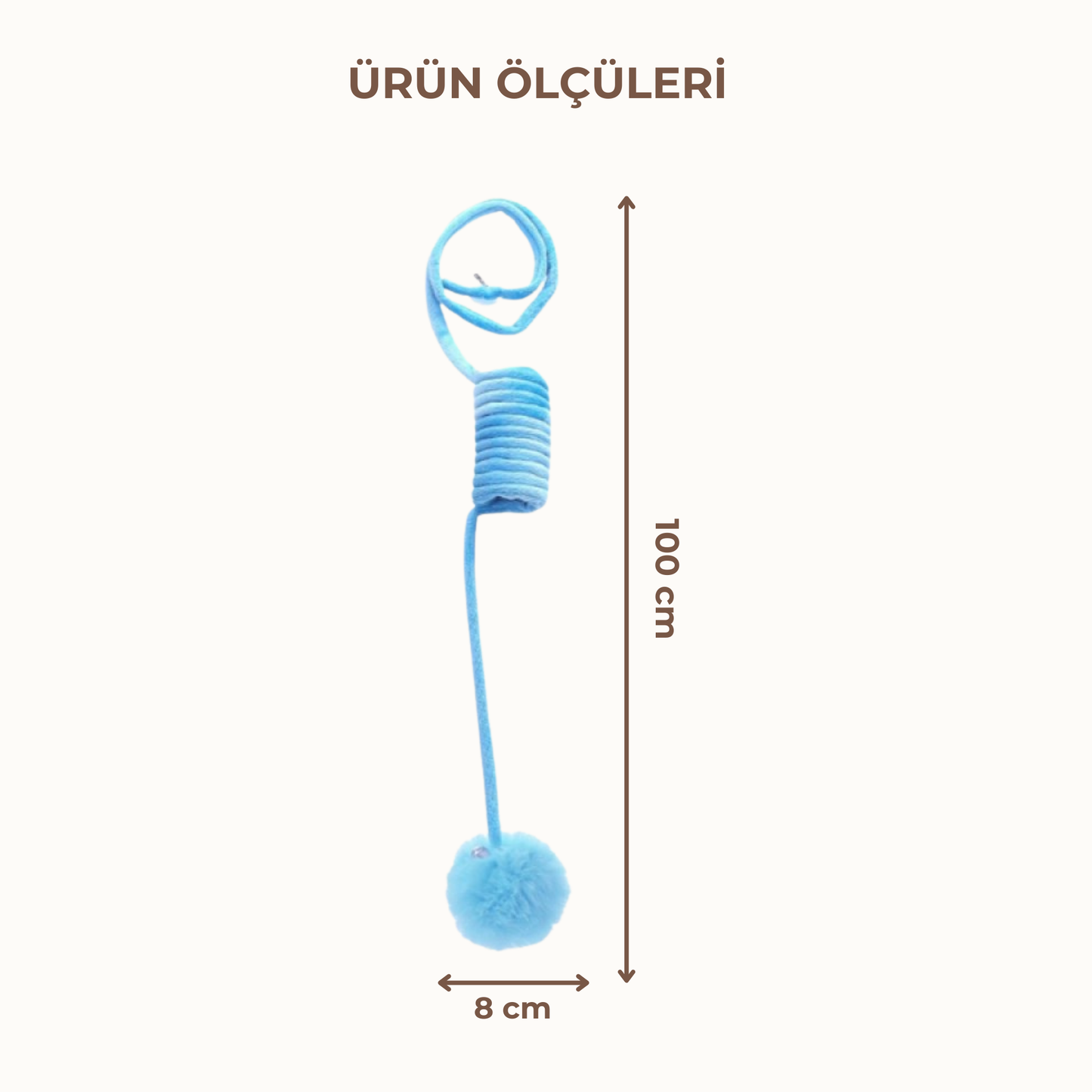 PatiKöşk™ Elastik Yaylı Asılabilir Peluş Oyuncak (Ürün Kodu: PK 181)
