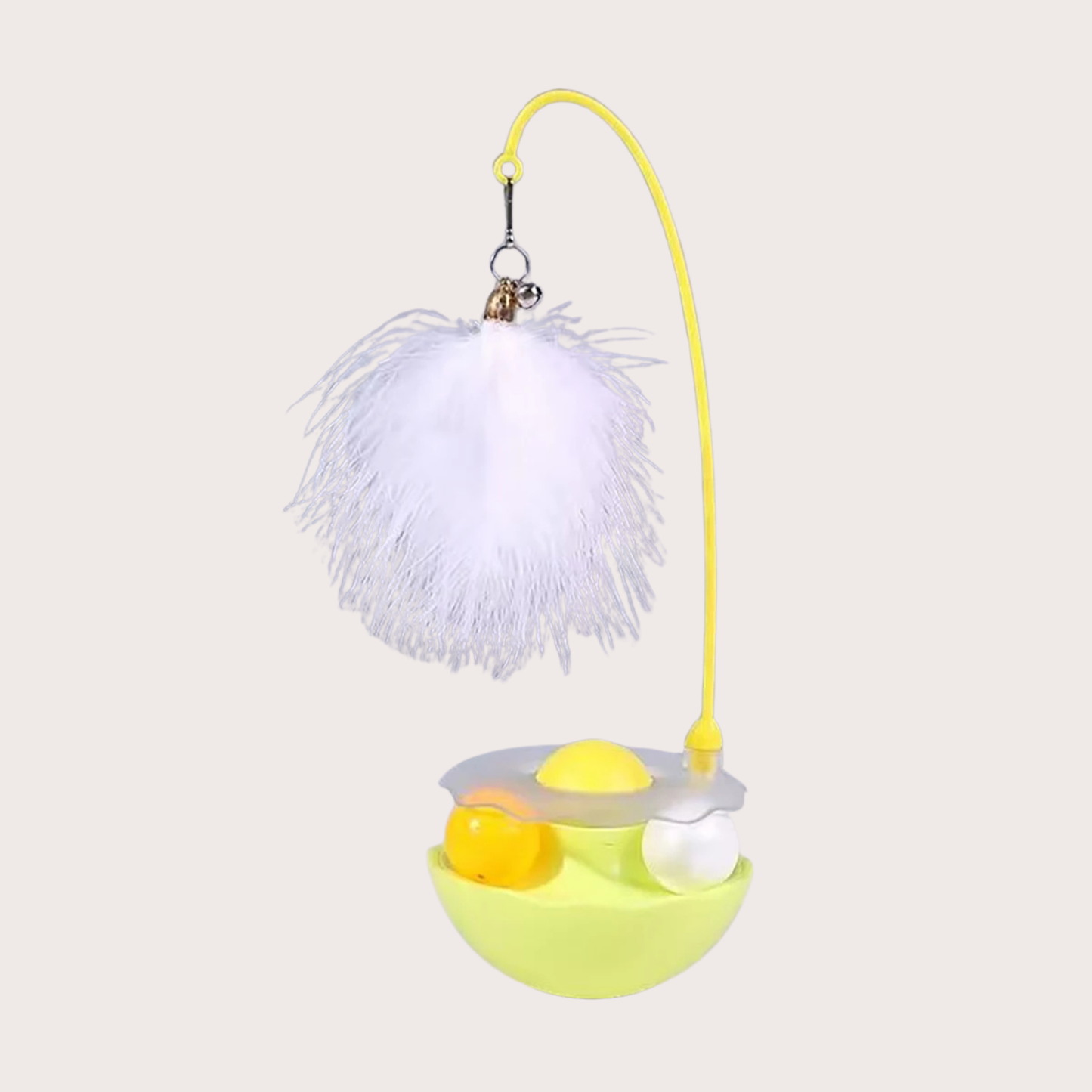 PatiKöşk™ Zilli Kedi Otlu Hacıyatmaz Oyuncağı