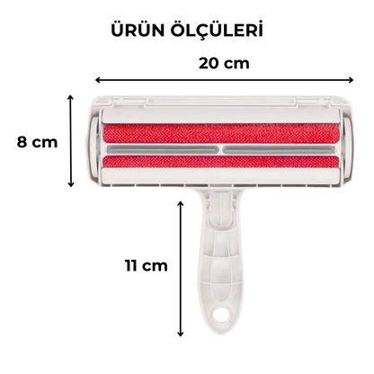PatiKöşk™ Hazneli Evcil Hayvan Tüy Toplama Fırçası (Ürün Kodu: PK 26)