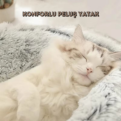 PatiKöşk™ Sakinleştirici Peluş Evcil Hayvan Yatağı