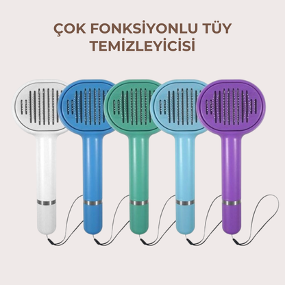 PatiKöşk™ Çok Fonksiyonlu Evcil Hayvan Tüy Temizleyici Fırça