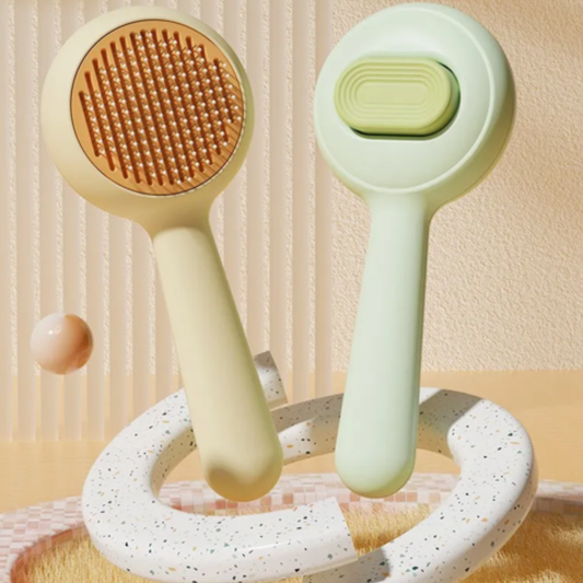 PatiKöşk™ Evcil Hayvan Yuvarlak Basmalı Tarak