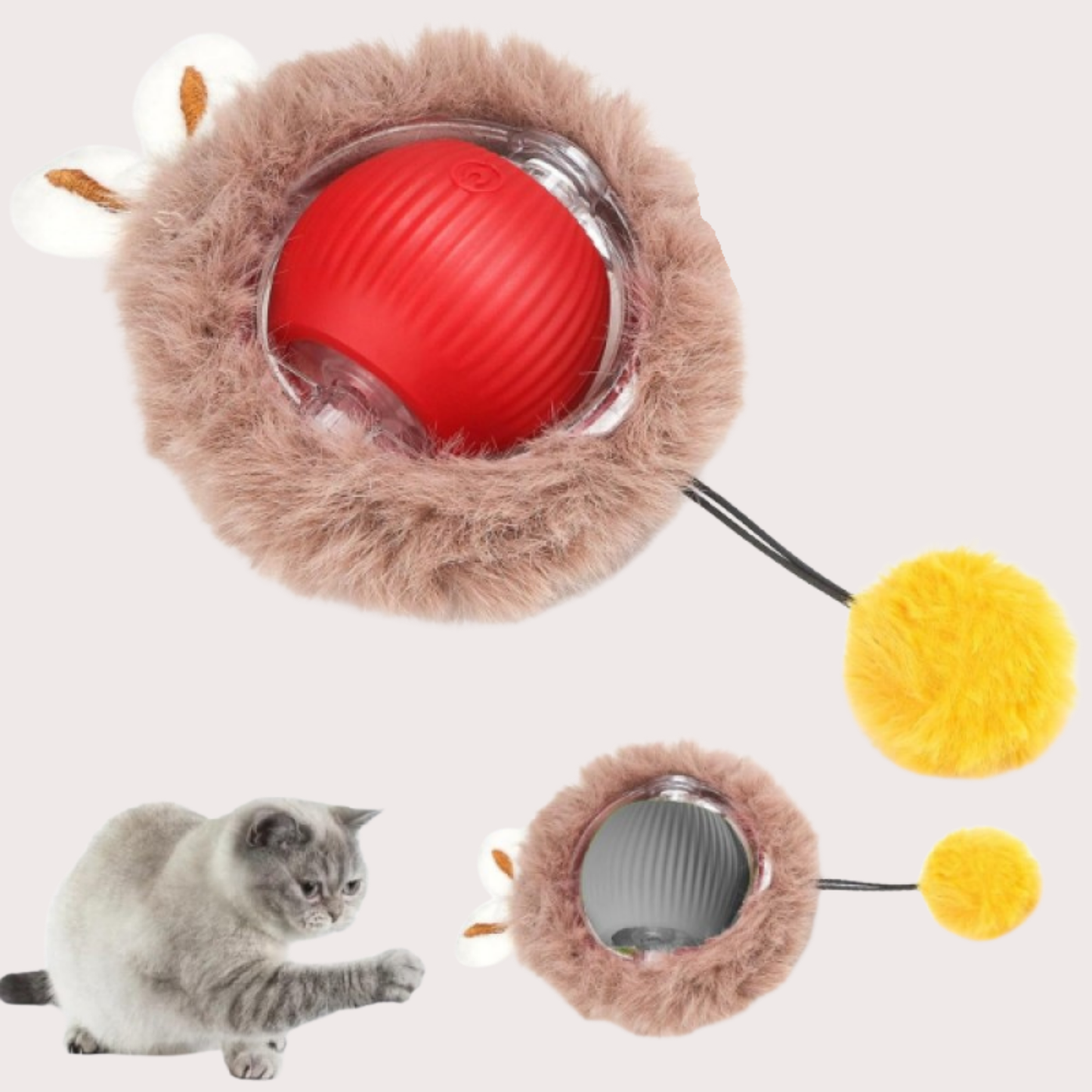 PatiKöşk™ Peluş Otomatik Hareketli ve Şarjlı Evcil Hayvan Oyuncağı (Ürün Kodu: PK 32)