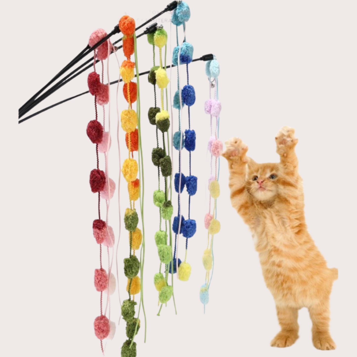 PatiKöşk™ Çıngıraklı Kedi Oyun Oltası (Ürün Kodu: PK 127)