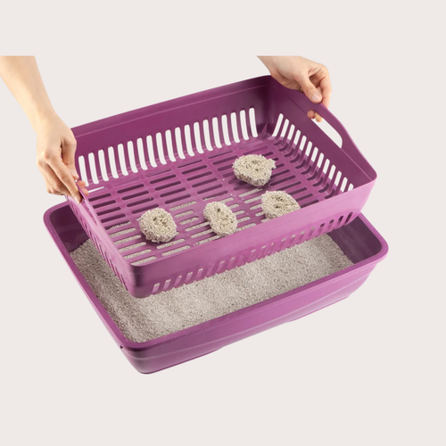 PatiKöşk™ Süzgeçli Açık Kedi Tuvaleti (Ürün Kodu: PK 112)