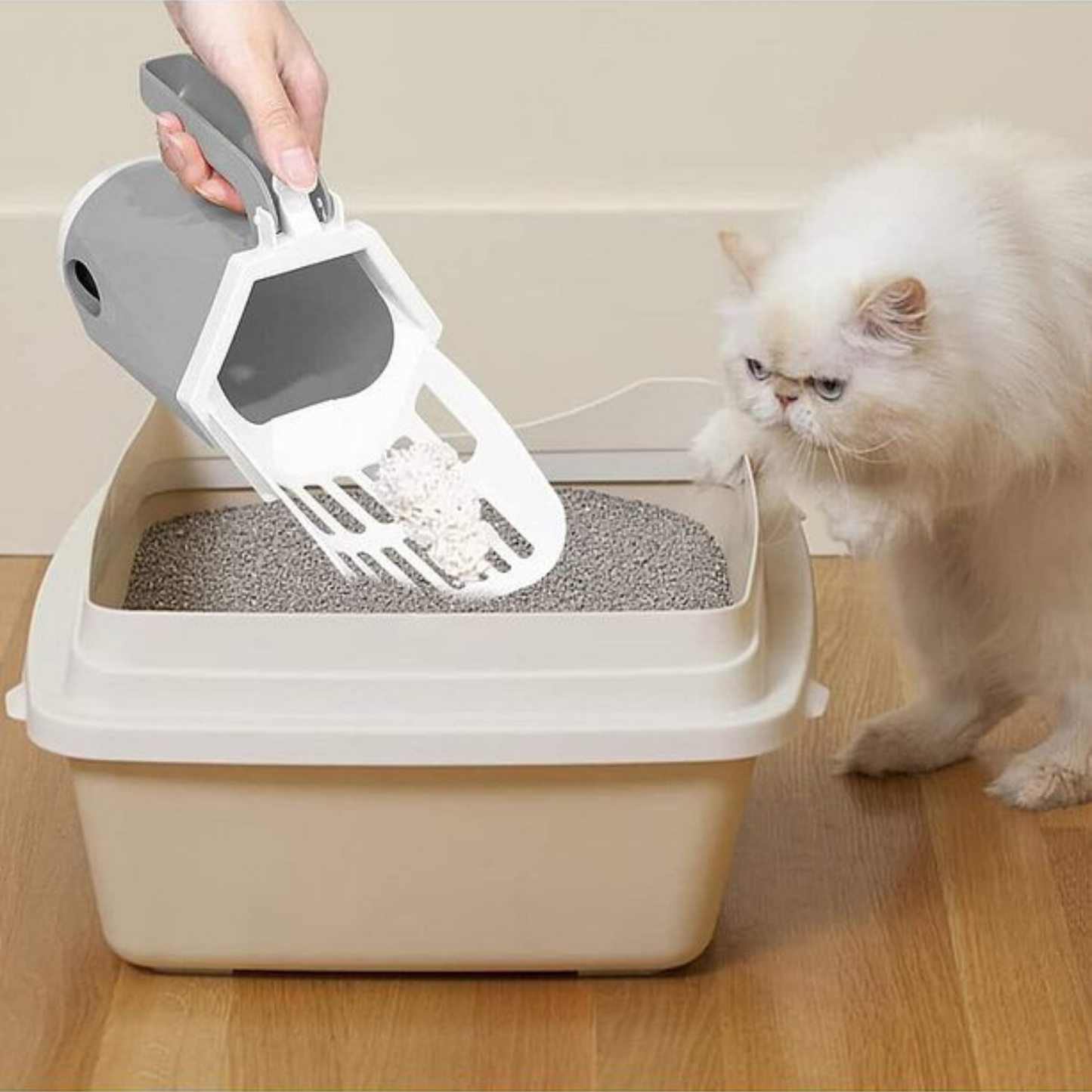 PatiKöşk™ Elekli Evcil Hayvan Kum Küreği