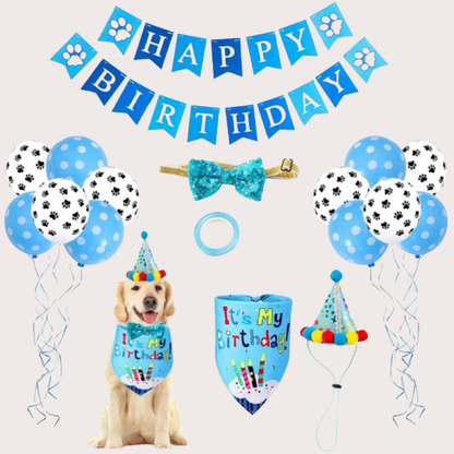 PatiKöşk™ Köpekler İçin Doğum Günü Partisi Seti (Ürün Kodu: PK 97)