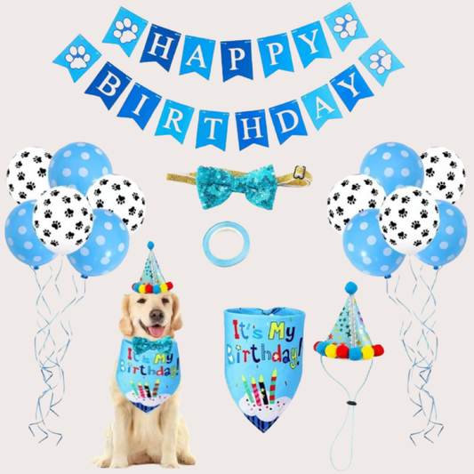 PatiKöşk™ Köpekler İçin Doğum Günü Partisi Seti