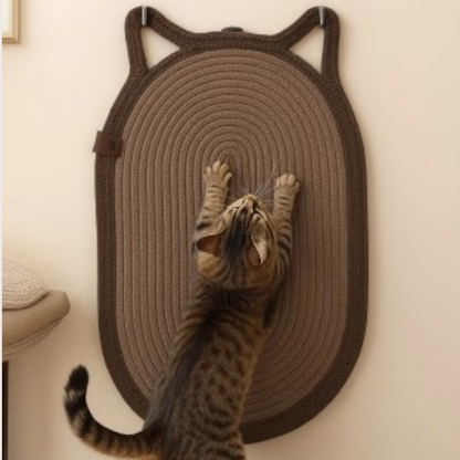 PatiKöşk™ Mikopet Dekoratif Kulaklı Kedi Tırmalama Paspası (Ürün Kodu: PK 42)