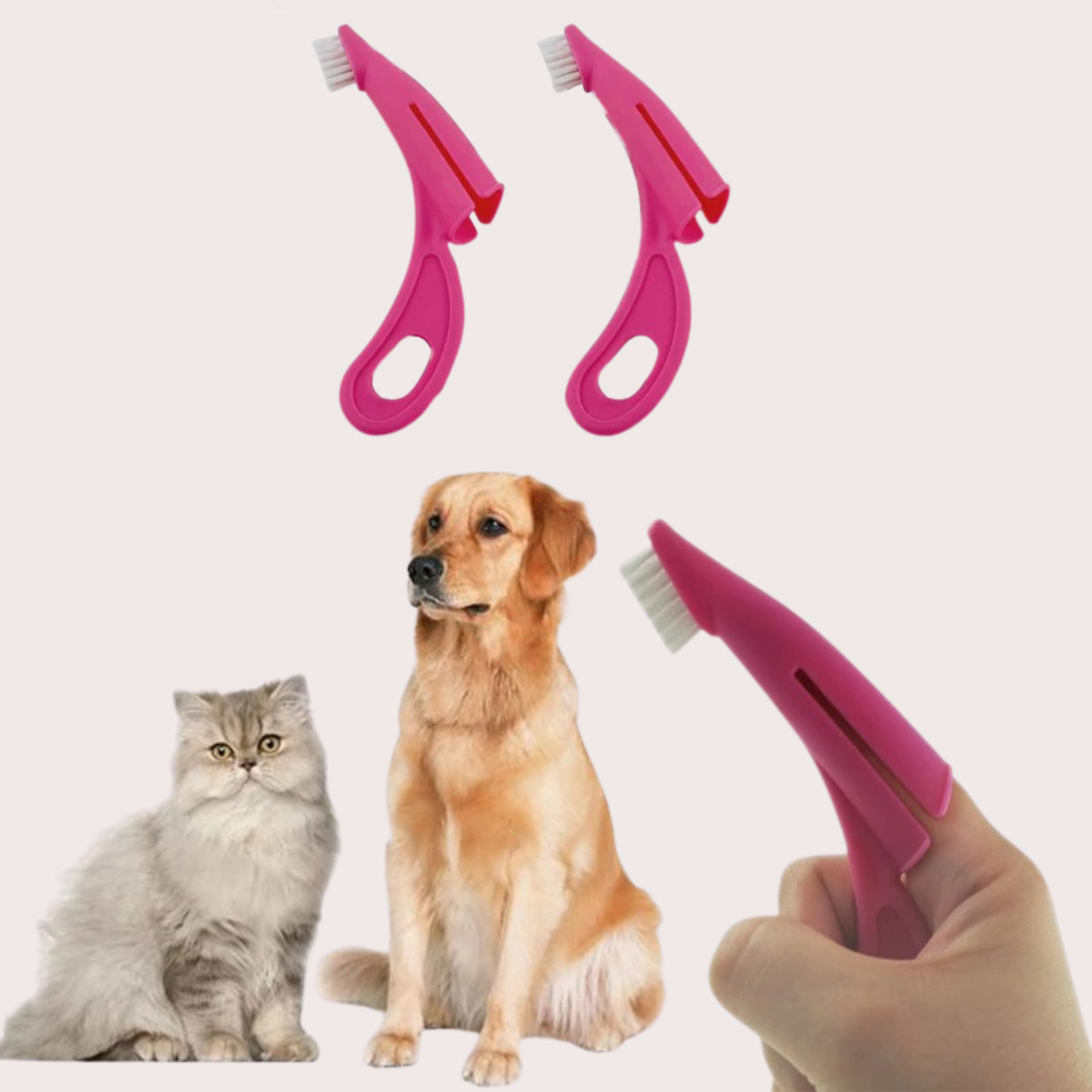 PatiKöşk™ Ergonomik Evcil Hayvan Diş Fırçası (Ürün Kodu: PK 117)