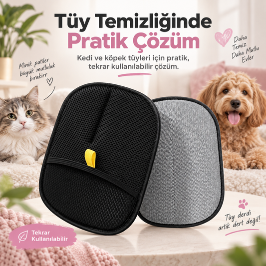 PatiKöşk™ Yeni Nesil Tüy Toplama Eldiveni (Ürün Kodu: PK 40)