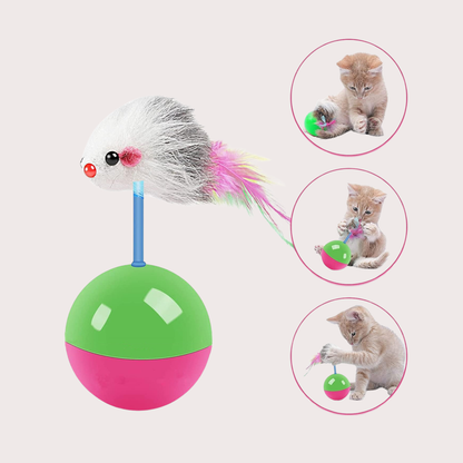 PatiKöşk™ Fareli Hacıyatmaz Oyun Topu (Ürün Kodu: PK 157)