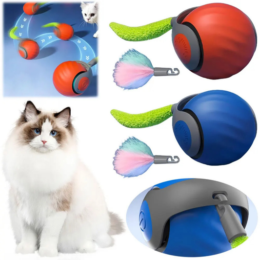 PatiKöşk™ Etkileşimli Otomatik Şarjlı ve Hareketli Kedi Oyuncağı