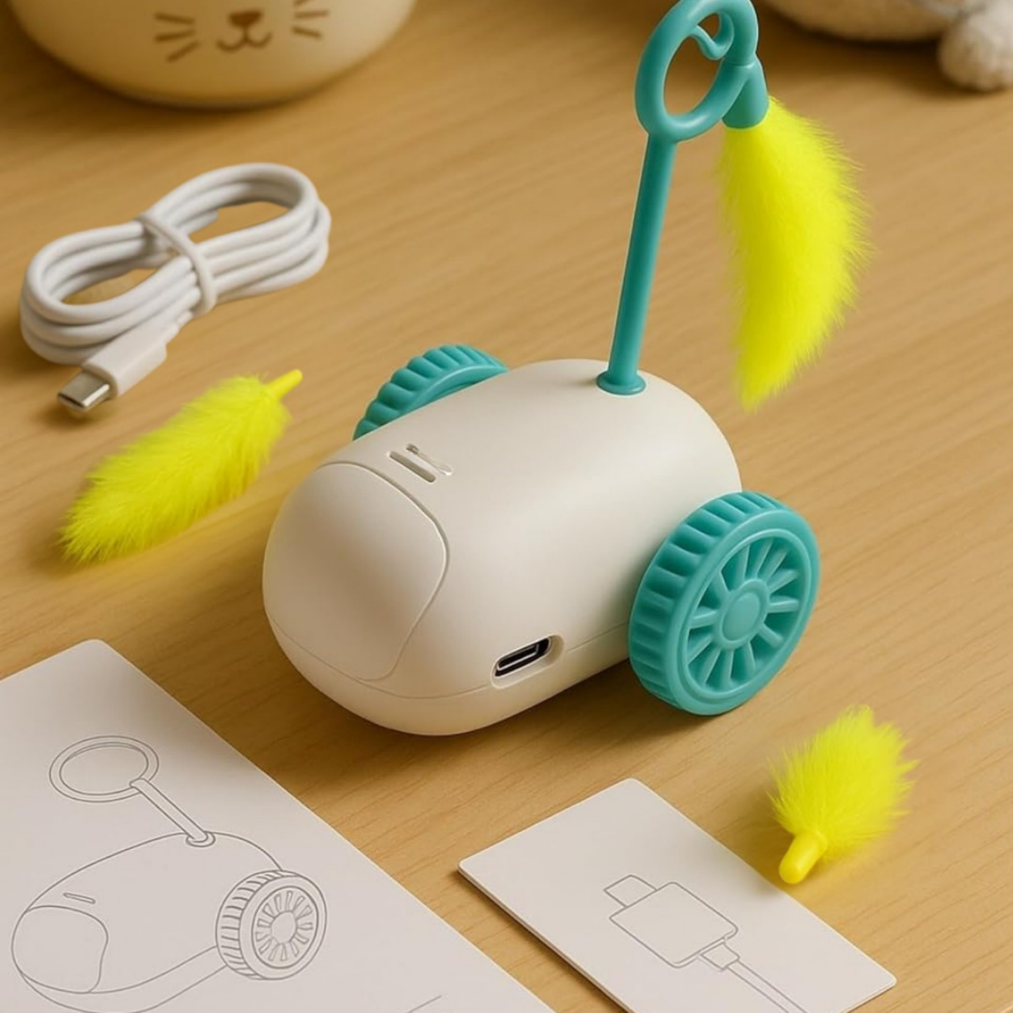 PatiKöşk™ Şarjlı Robot Evcil Hayvan Oyuncağı (Ürün Kodu: PK 102)