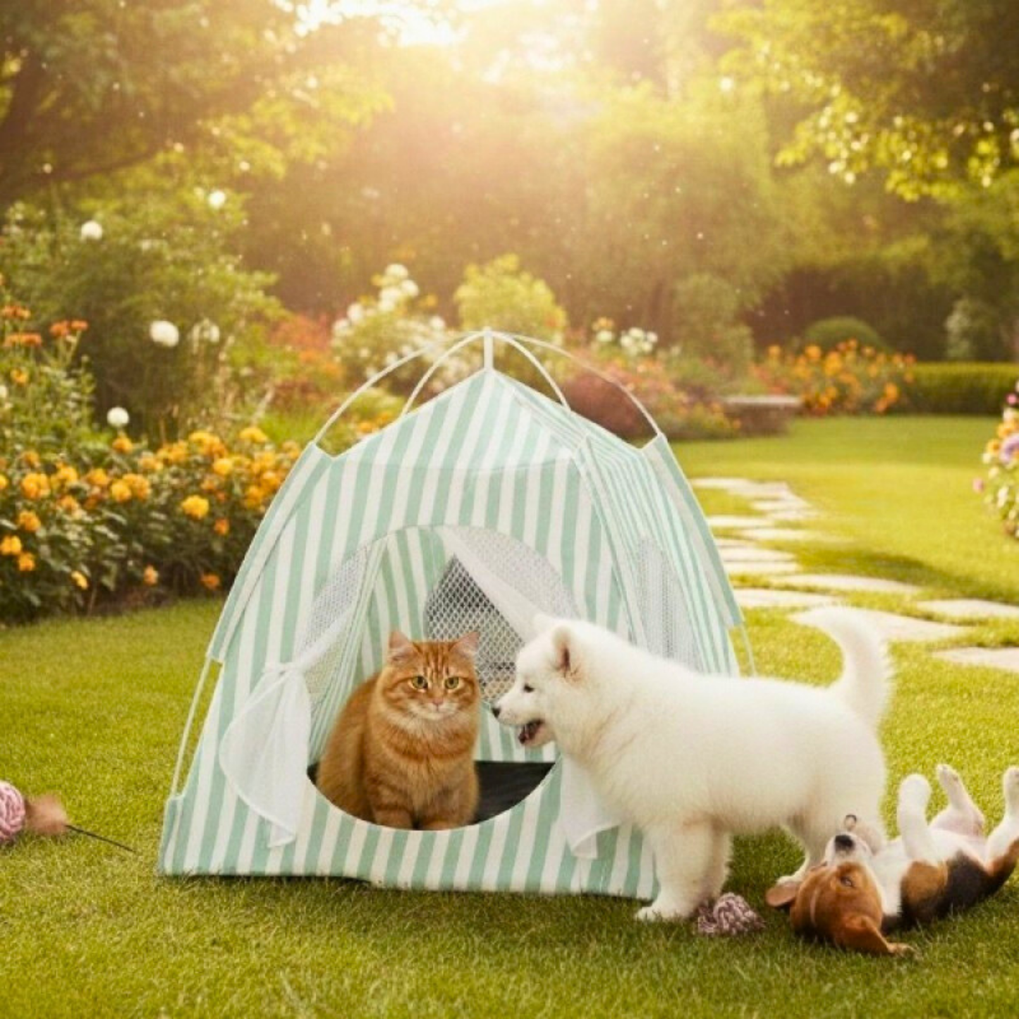 PatiKöşk™ Evcil Hayvan Katlanabilir Oyun Çadırı (Ürün Kodu: PK 166)