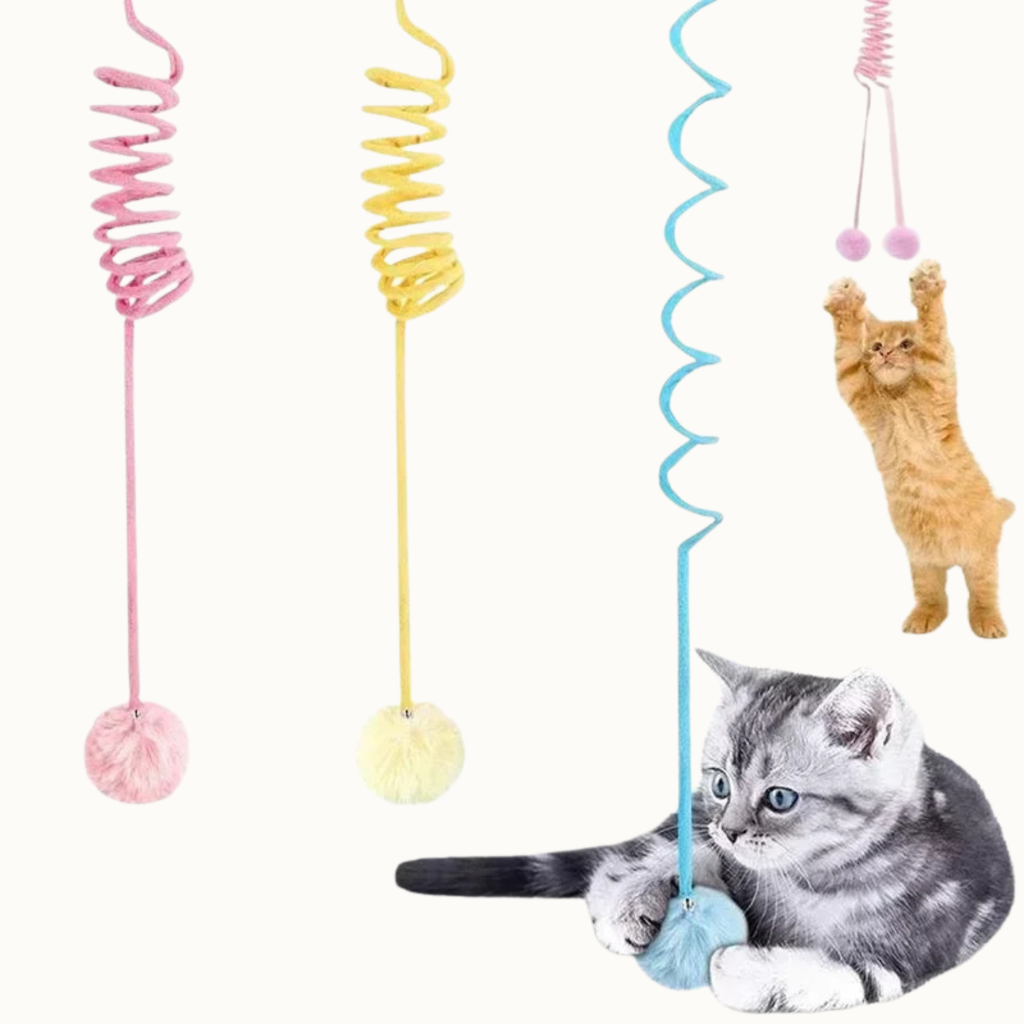 PatiKöşk™ Elastik Yaylı Asılabilir Peluş Oyuncak (Ürün Kodu: PK 181)