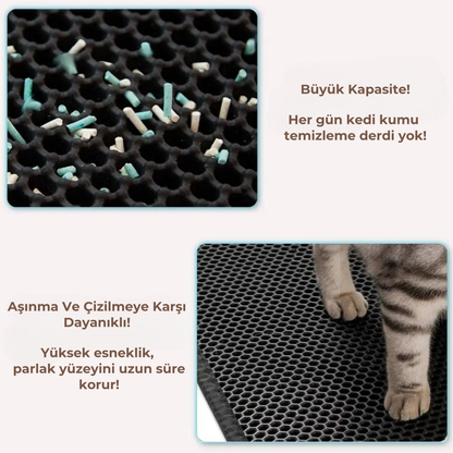 PatiKöşk™ Kedi Tuvalet Önü Paspası (Ürün Kodu: PK 45)