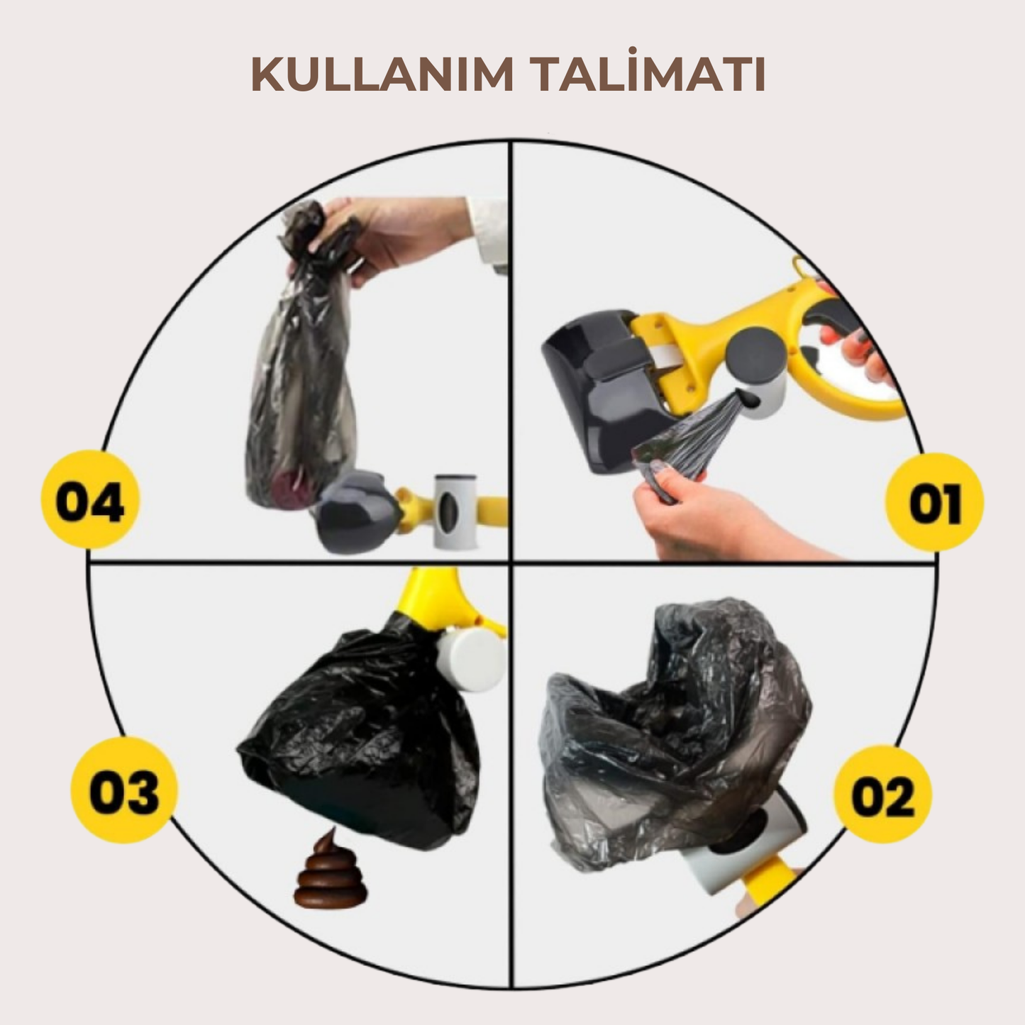 PatiKöşk™ Evcil Hayvan Dışkı Toplama Aparatı (Ürün Kodu: PK 165)