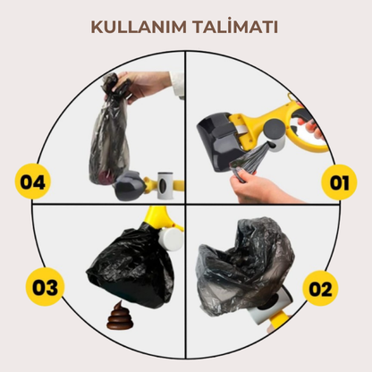 PatiKöşk™ Evcil Hayvan Dışkı Toplama Aparatı (Ürün Kodu: PK 165)