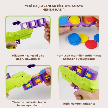 PatiKöşk™ Disk Atan Oyuncak Tabanca (Ürün Kodu: PK 98)