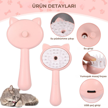 PatiKöşk™  Buharlı Masaj Tarağı (Ürün Kodu: PK 108)