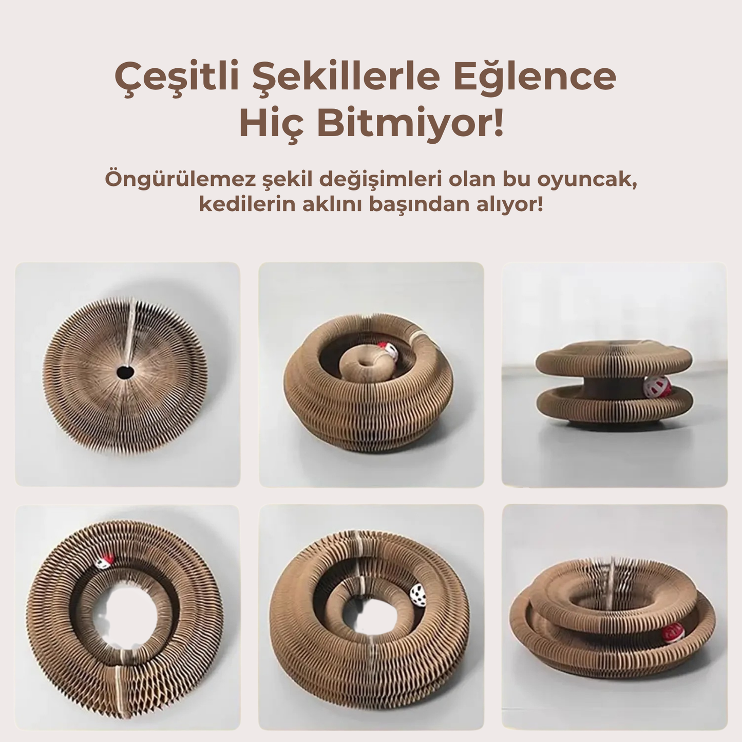 PatiKöşk™ Şekillendirilebilir Kedi Oyun Alanı (Ürün Kodu: PK 10)