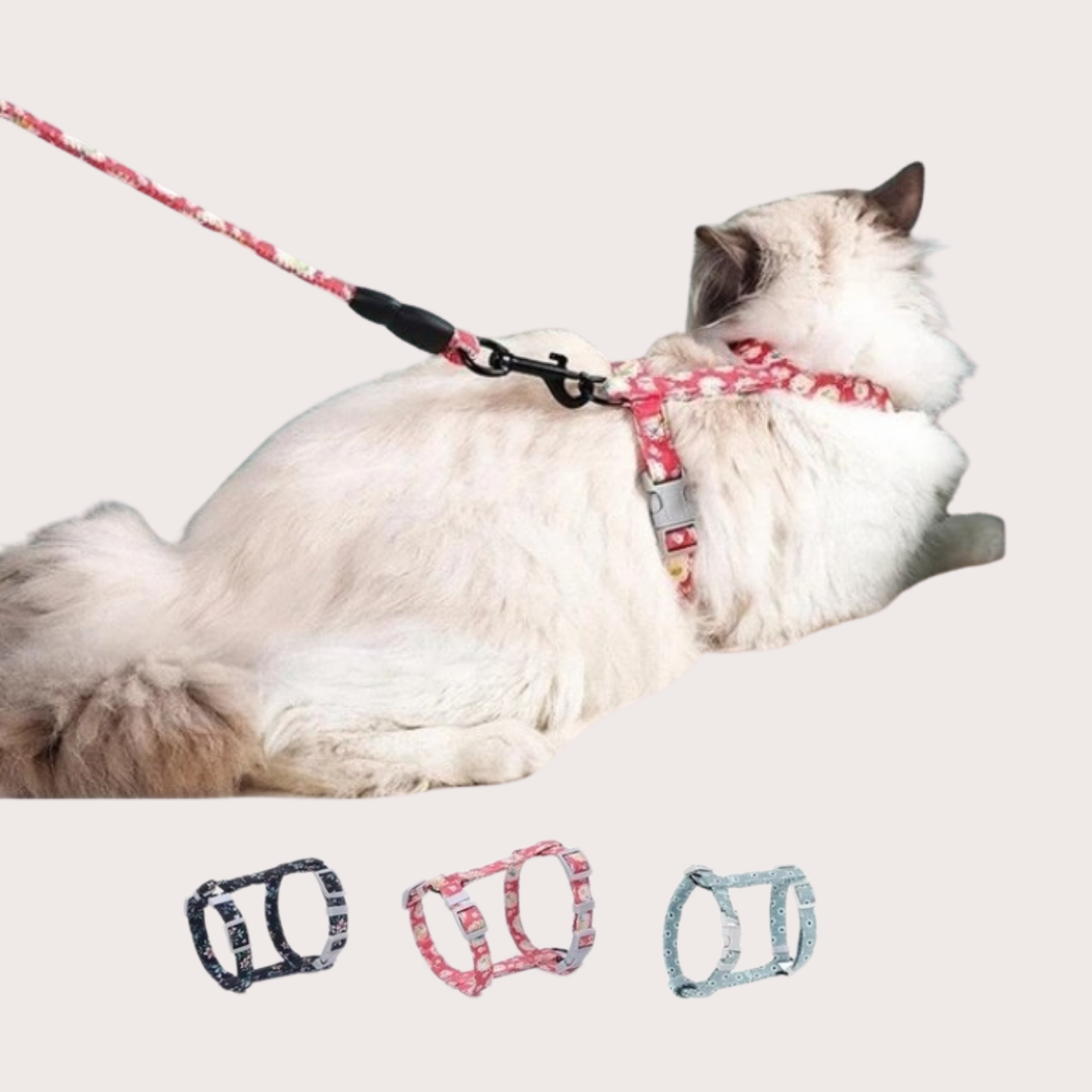 PatiKöşk™ Kedi Gezdirme Göğüs Tasması (Ürün Kodu: PK 71)