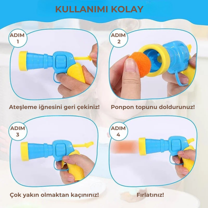 PatiKöşk™ Peluş Top Atan İnteraktif Kedi Oyuncağı (Ürün Kodu: PK 47)