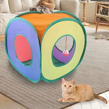 PatiKöşk™ Oyuncak Toplu Kedi Oyun Tüneli