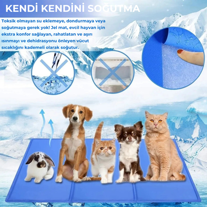 PatiKöşk™ Evcil Hayvan Soğutucu Yatak Mat