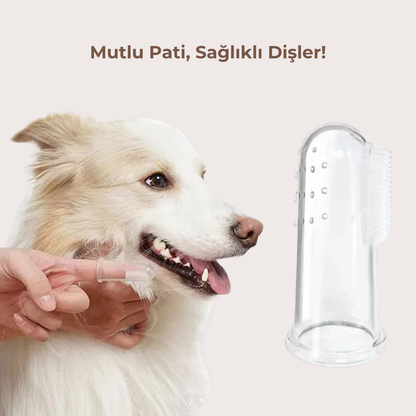PatiKöşk™ Süper Yumuşak Evcil Hayvan Parmak Diş Fırçası 4'lü Paket (Ürün Kodu: PK 30)