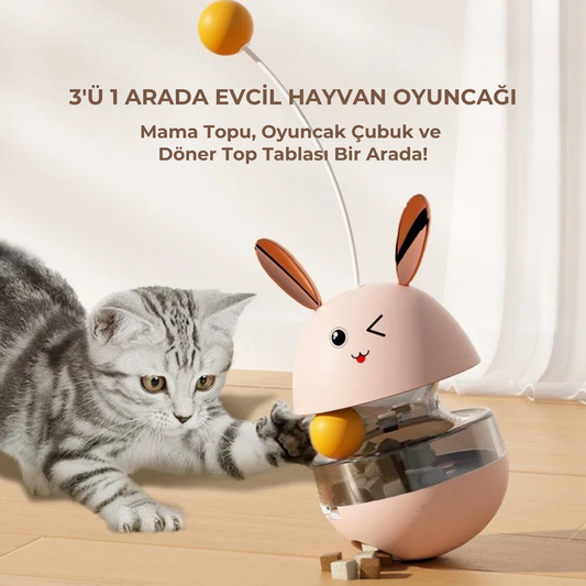 PatiKöşk™ Mama Hazneli Hacıyatmaz Oyuncağı (Ürün Kodu: PK 44)