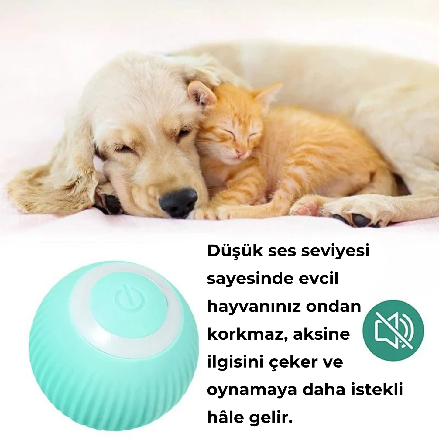 PatiKöşk™ Etkileşimli Otomatik Şarjlı ve Hareketli Kedi Köpek Oyuncağı
