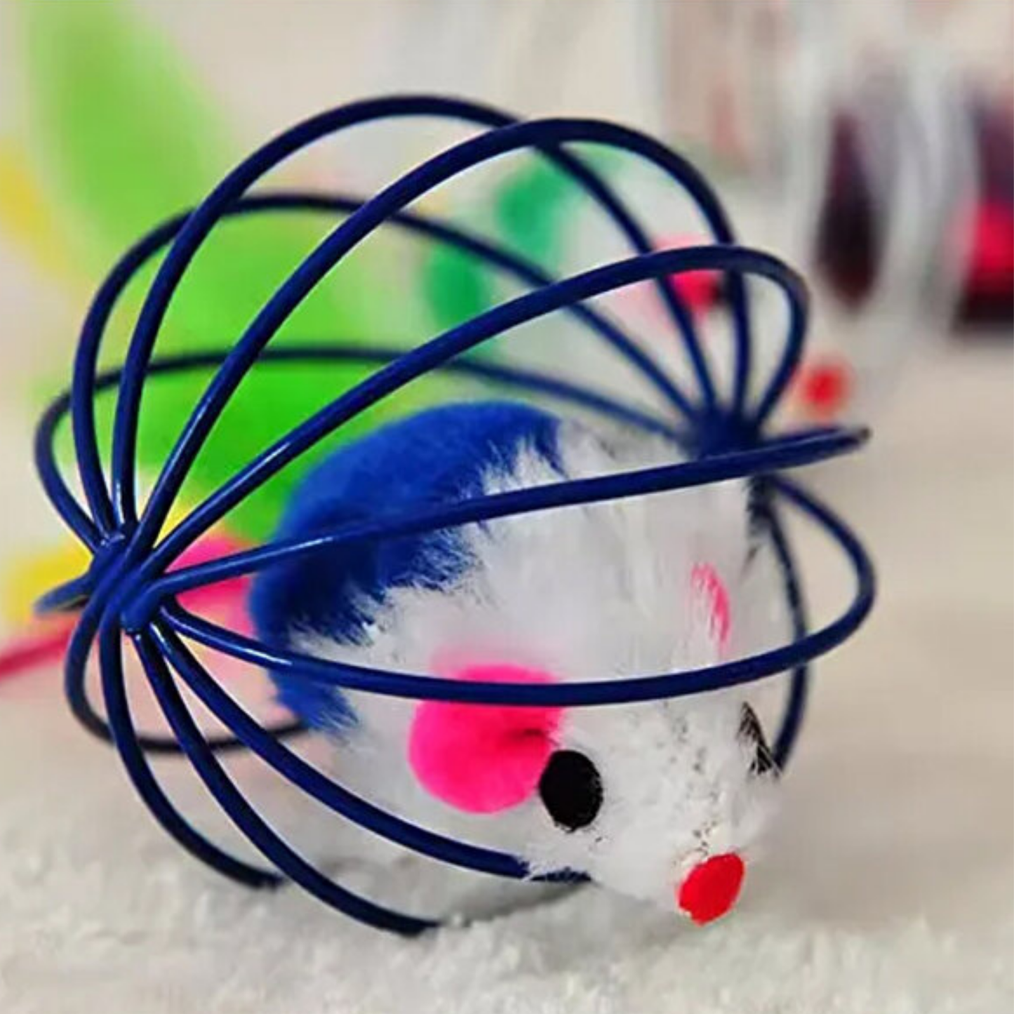 PatiKöşk™ Kafesli Fare Kedi Oyun Topu (Ürün Kodu: PK 120)