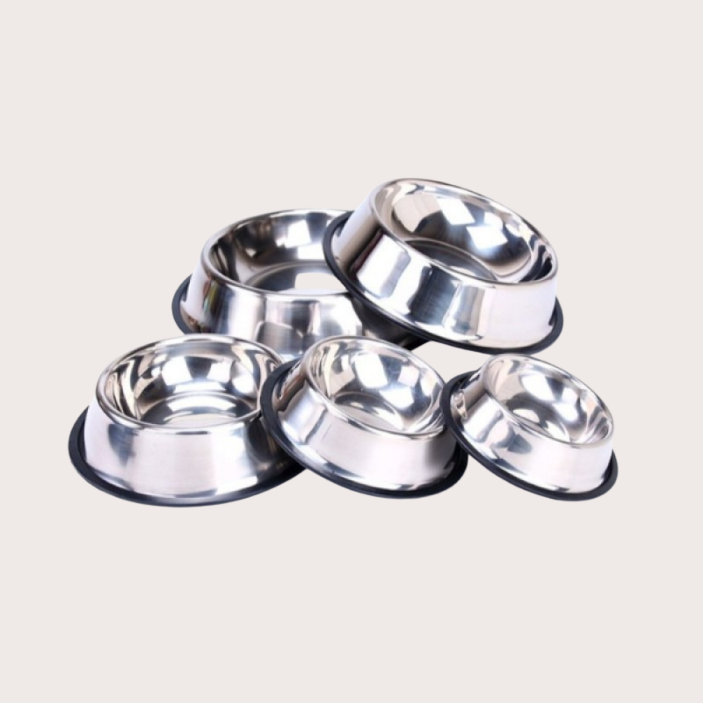 PatiKöşk™ Paslanmaz Çelik Metal Mama Kabı 34 cm (Ürün Kodu: PK 142)