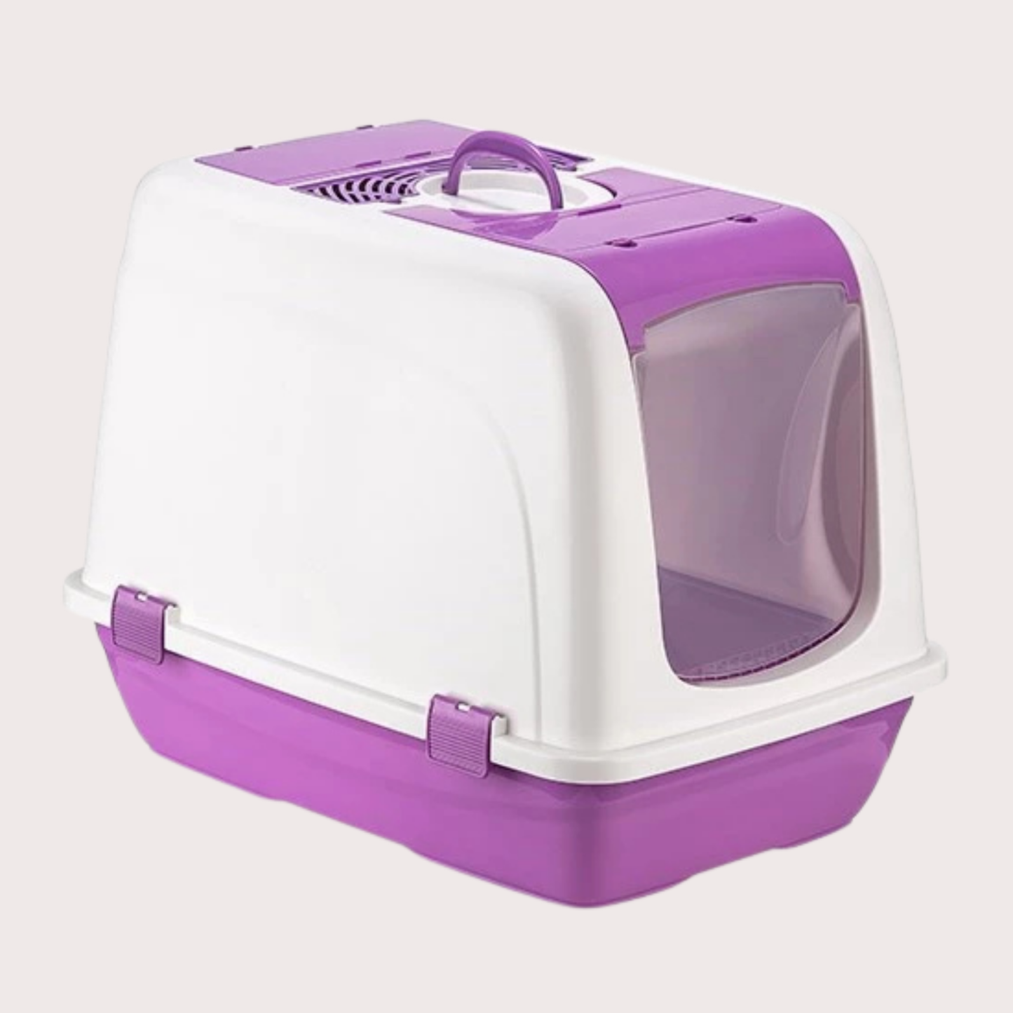 PatiKöşk™ Mikopet Büyük Kapalı Kedi Tuvaleti Mor (Ürün Kodu: PK 161)