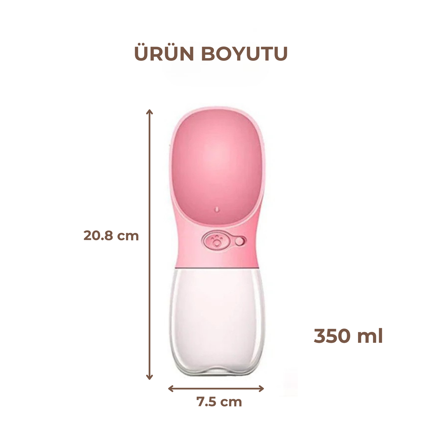 PatiKöşk™ Taşınabilir Köpek Su Matarası (Ürün Kodu: PK 9)