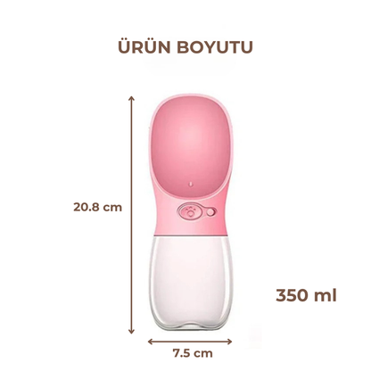 PatiKöşk™ Taşınabilir Köpek Su Matarası (Ürün Kodu: PK 9)