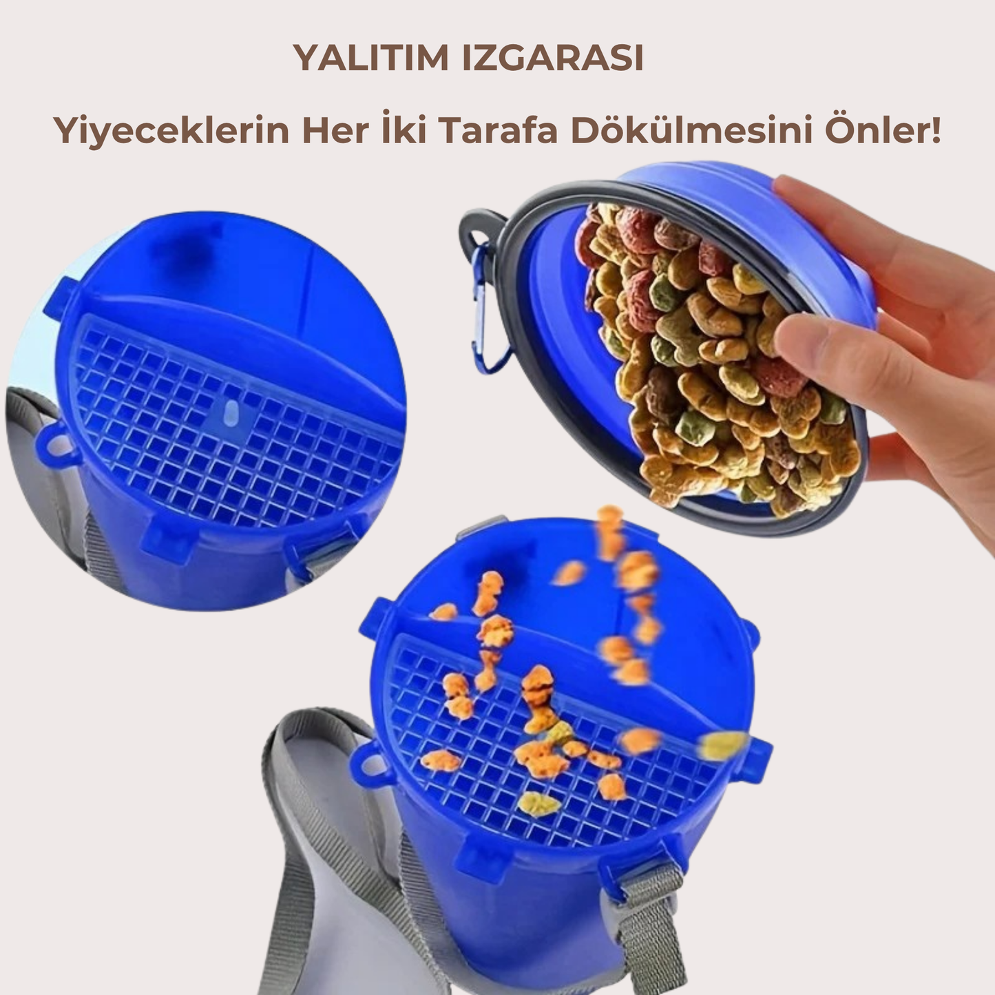 PatiKöşk™ Evcil Hayvan Mama ve Su Taşıma Seti (Ürün Kodu: PK 77)